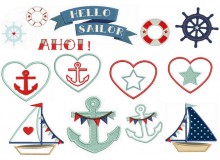 Stickserie - Hello Sailor